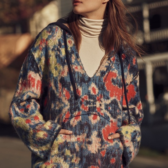 Anthropologie Sweaters - Relaxed Hooded Knit Sweater from Anthropologie